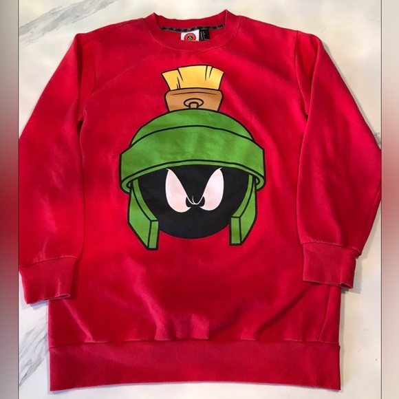 Marvin The Martian Looney Toons Vintage Crewneck Sweatshirt - Picture 1 of 7